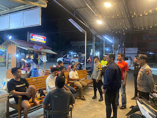 Ciptakan Rasa Aman Polres Pelalawan gelar patroli Blue Light.